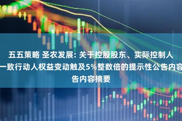 五五策略 圣农发展: 关于控股股东、实际控制人及其一致行动人权益变动触及5%整数倍的提示性公告内容摘要