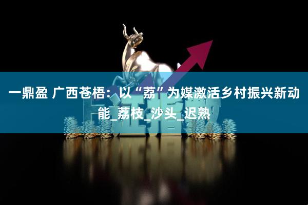 一鼎盈 广西苍梧：以“荔”为媒激活乡村振兴新动能_荔枝_沙头_迟熟