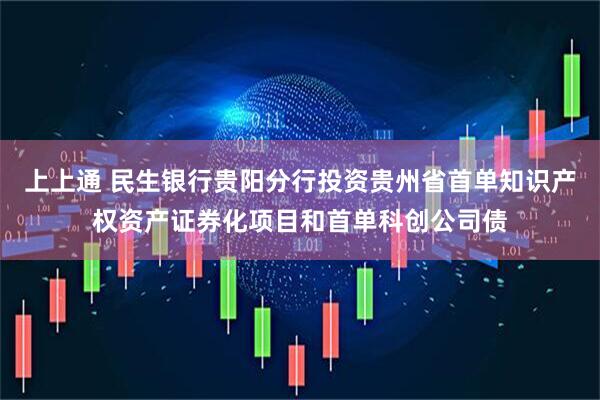 上上通 民生银行贵阳分行投资贵州省首单知识产权资产证券化项目和首单科创公司债